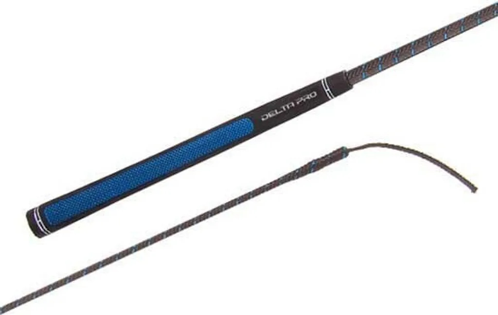 Cravache Dressage 120 cm Noire Fleck Delta Pro pour Aides Subtiles
