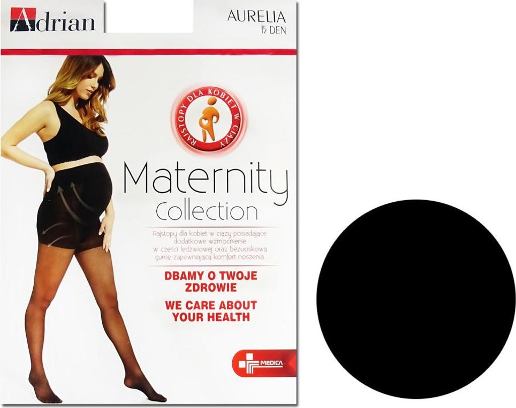 Umstandsstrumpfhose 15 den AURELIA Nero 3