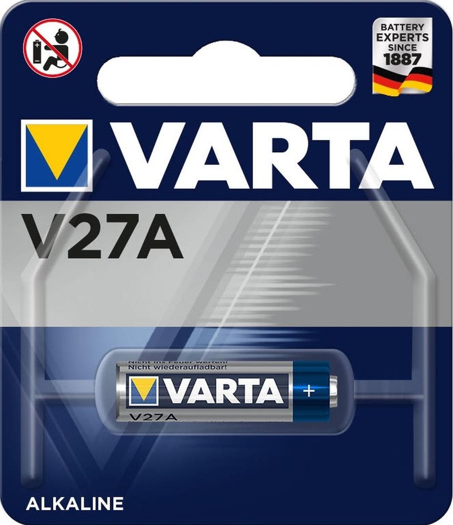 Varta V27A, Einwegbatterie, LR27A, Alkali, 12 V, 1 Produktbild 