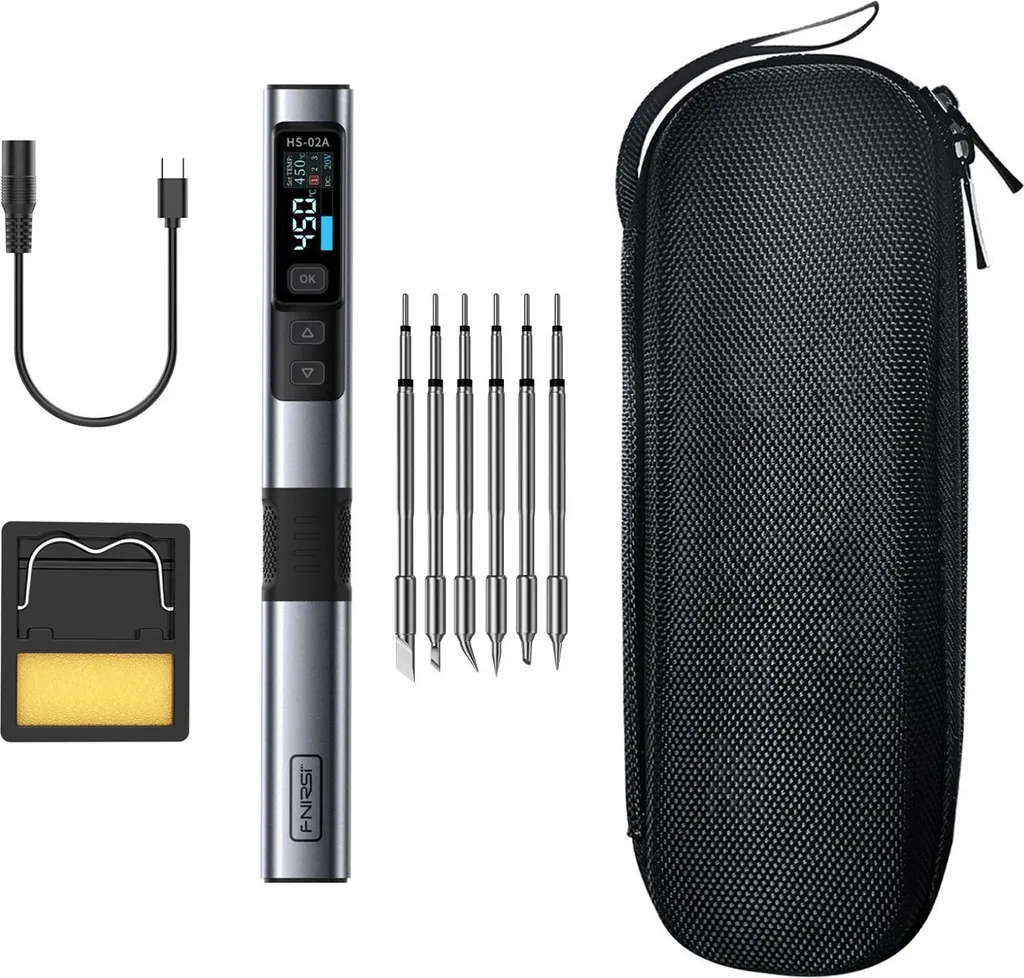 Kit Fer à Souder Précis HS-02A 100W pour Éviter les Soudures Sèches