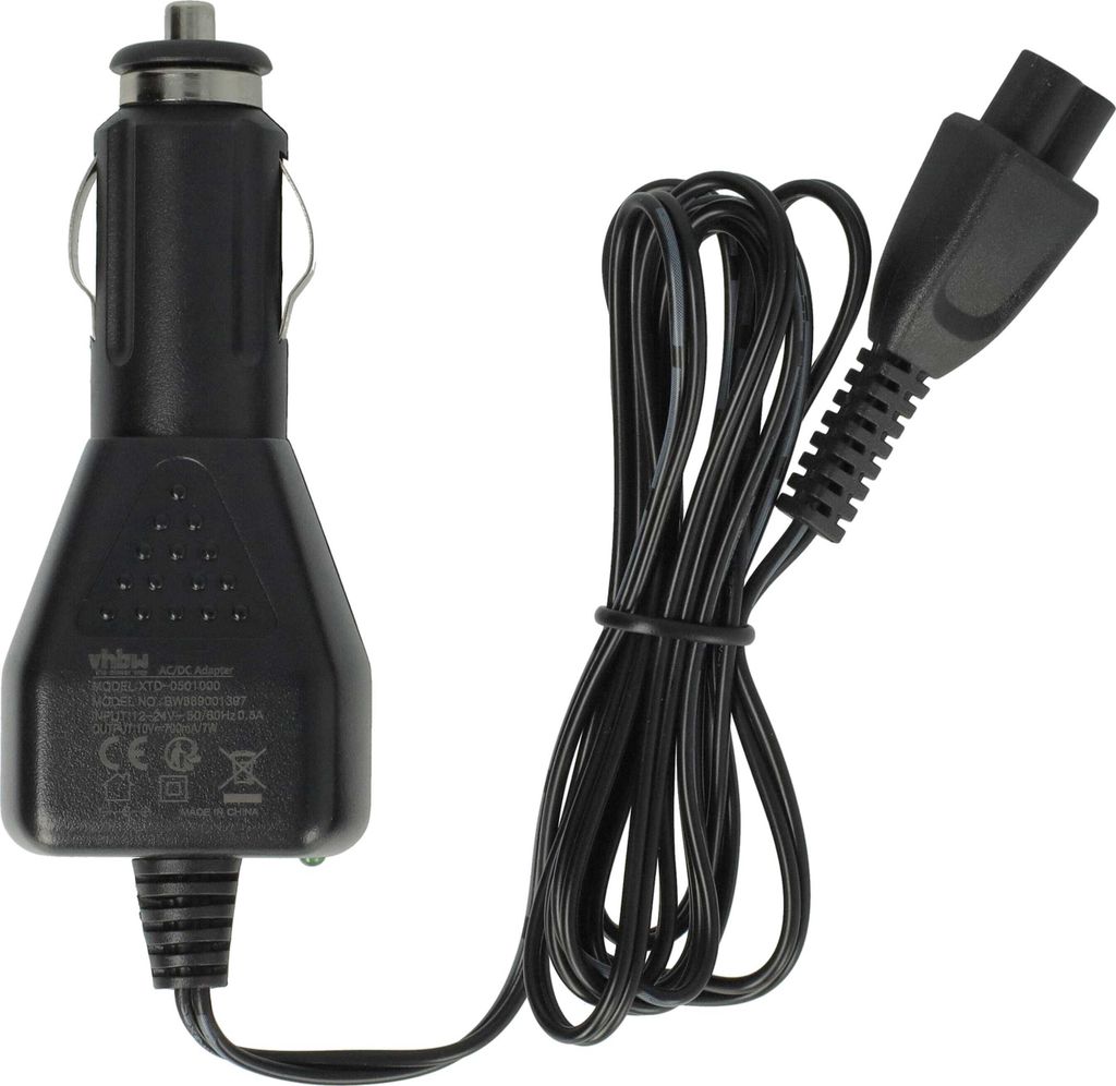 vhbw KFZ-Ladekabel kompatibel mit Kärcher OC 3 Pet Box, OC 3 Plus, OC 3 Bike Box, OC 3 Adventure Box Druckreiniger - 12V Ladegerät Schwarz