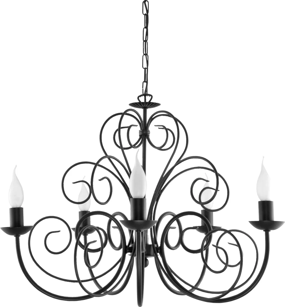 Suspension HEKTOR 10-340 métal noir et bougeoir : luminaire d'ambiance