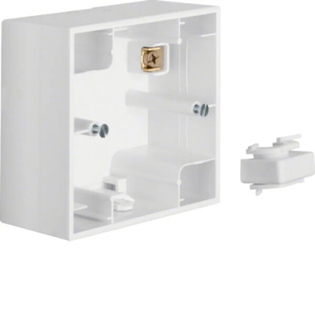 Mallette plate 10417009 - Solution saillie blanc polaire pour mur plein
