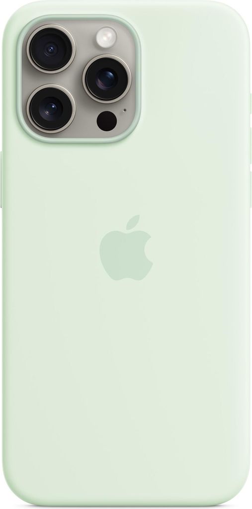 Apple iPhone 15 Pro Silikon Case mit MagSafe – Blassmint, Produktbild 
