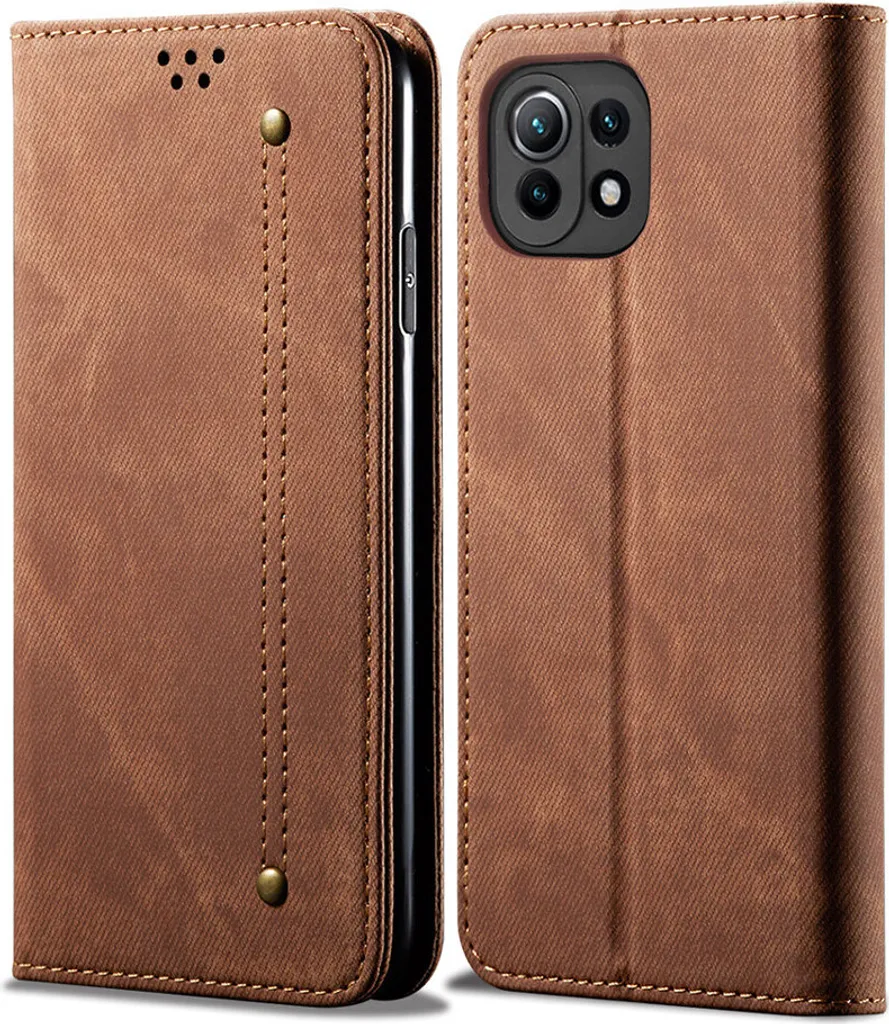 ALAMO Cover Libro In Pelle Con Mandala Per Xiaomi Mi 11 Lite, Portafoglio Con Slot E Supporto, Oro Rosa - 2