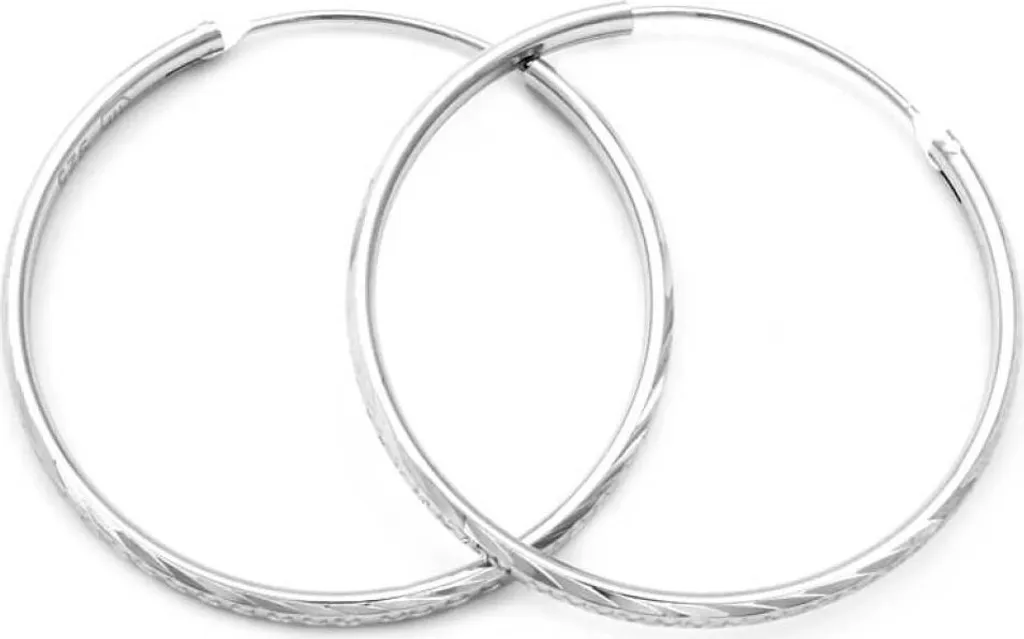Boucles d'oreilles Créoles Argent 4,5 cm - Accessoire Idéal Soirée