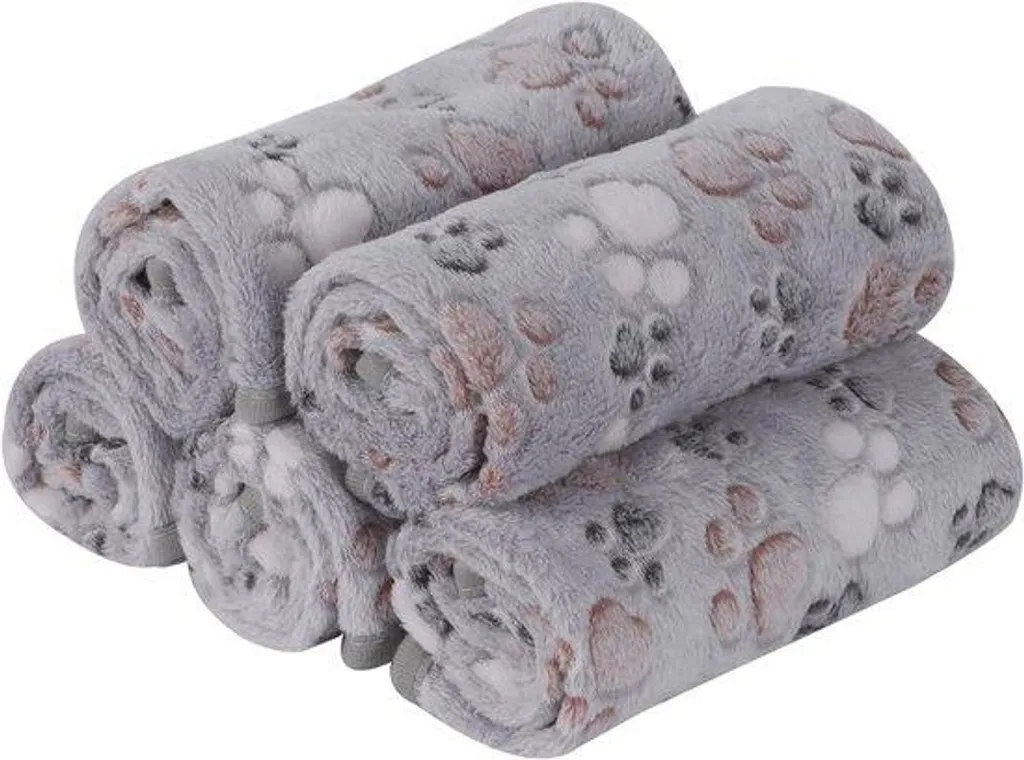 Couvertures en polaire pour petits chiens et chats, lot de 5 douillettes