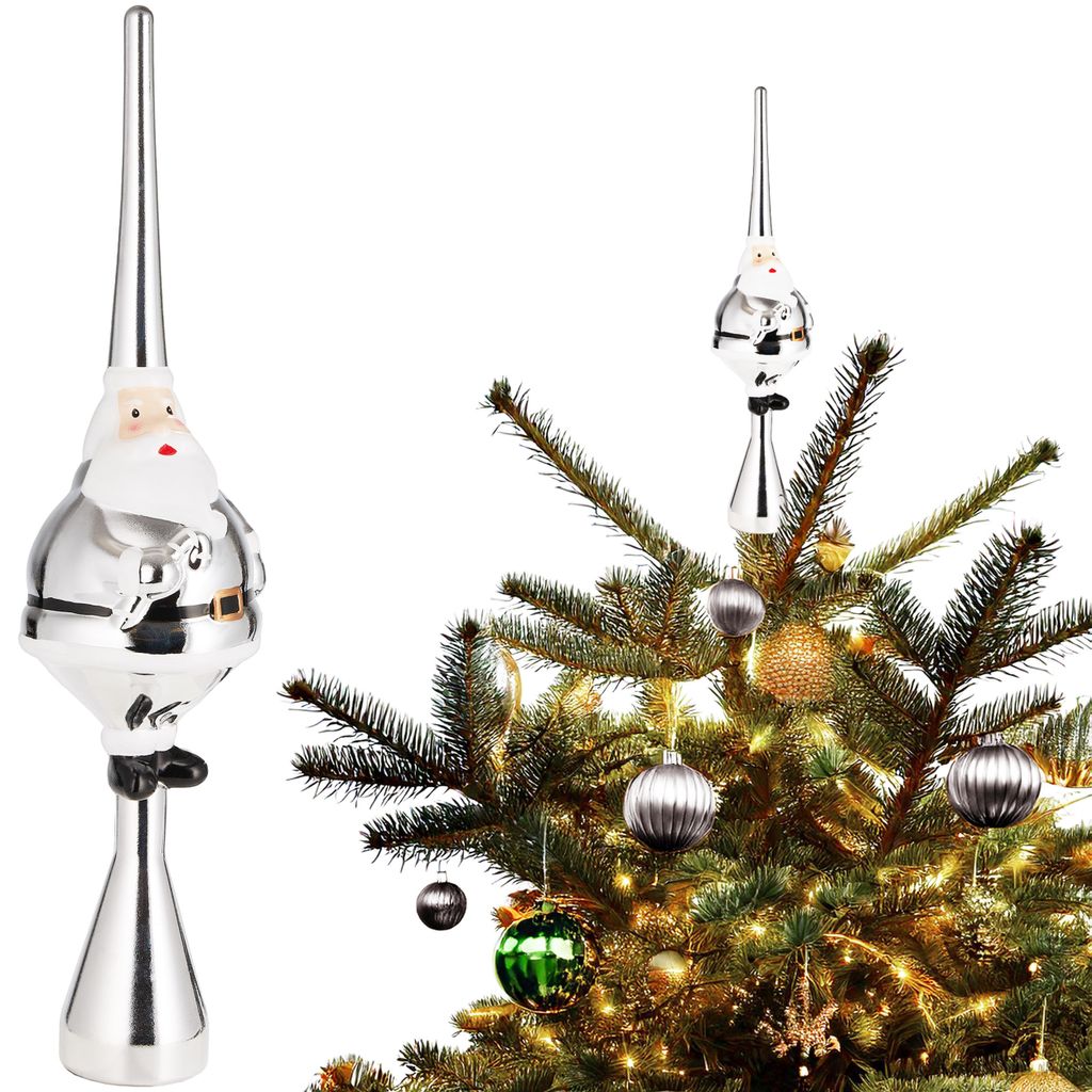 BRUBAKER Copri albero di Natale Babbo Natale - Copri albero Immagine del prodotto 