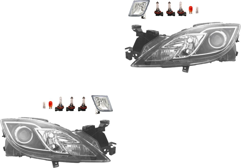 Johns, Scheinwerfer Osram Night Breaker Laser Satz passend für Mazda 6 GH +Nebel+Leuc. GS1F510K0E GS1F510K0F GS1F510K0G GS1F510K0H GS1F510K0J GS1F510