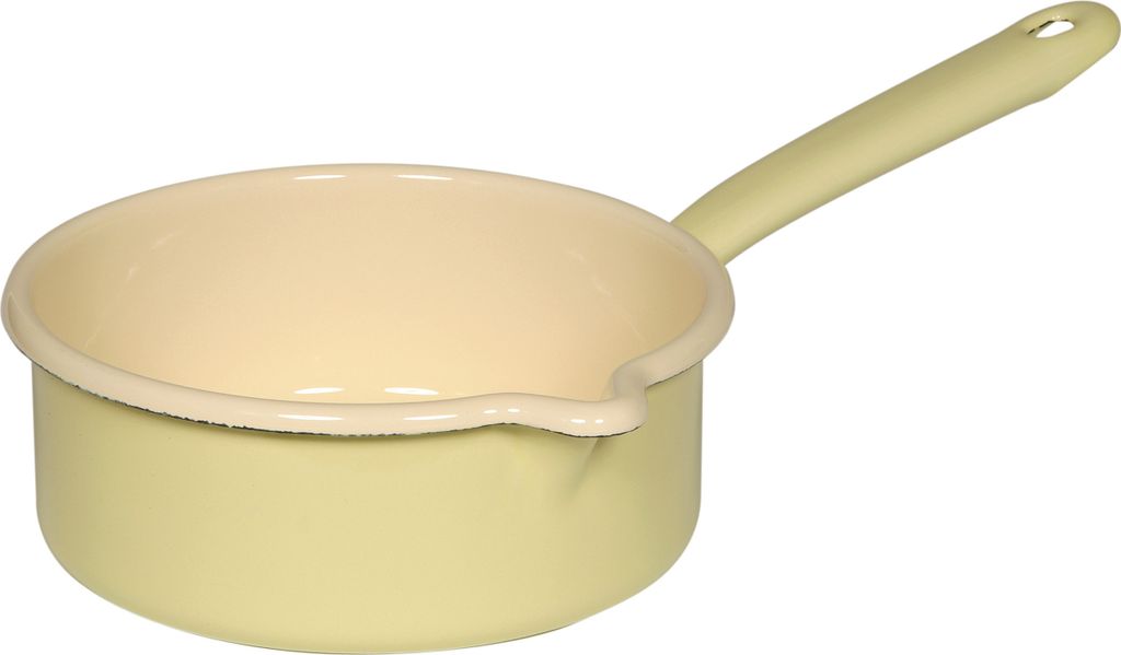 Riess Pastell Stielkasserolle 16 cm gelb (0037-6) Produktbild 