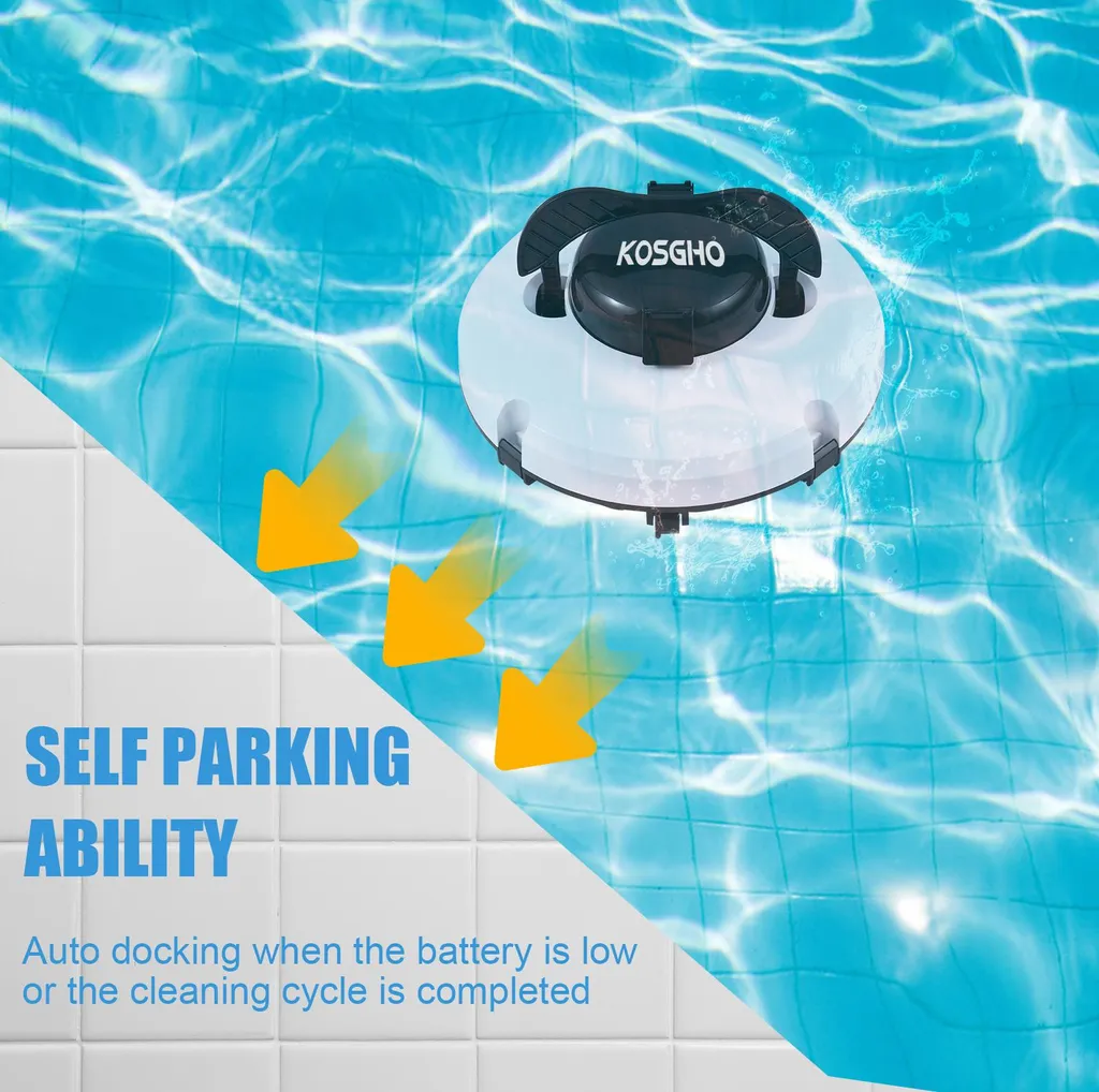 Robot Piscine sans Fil IPX8 : Dites Adieu à la Corvée du Nettoyage