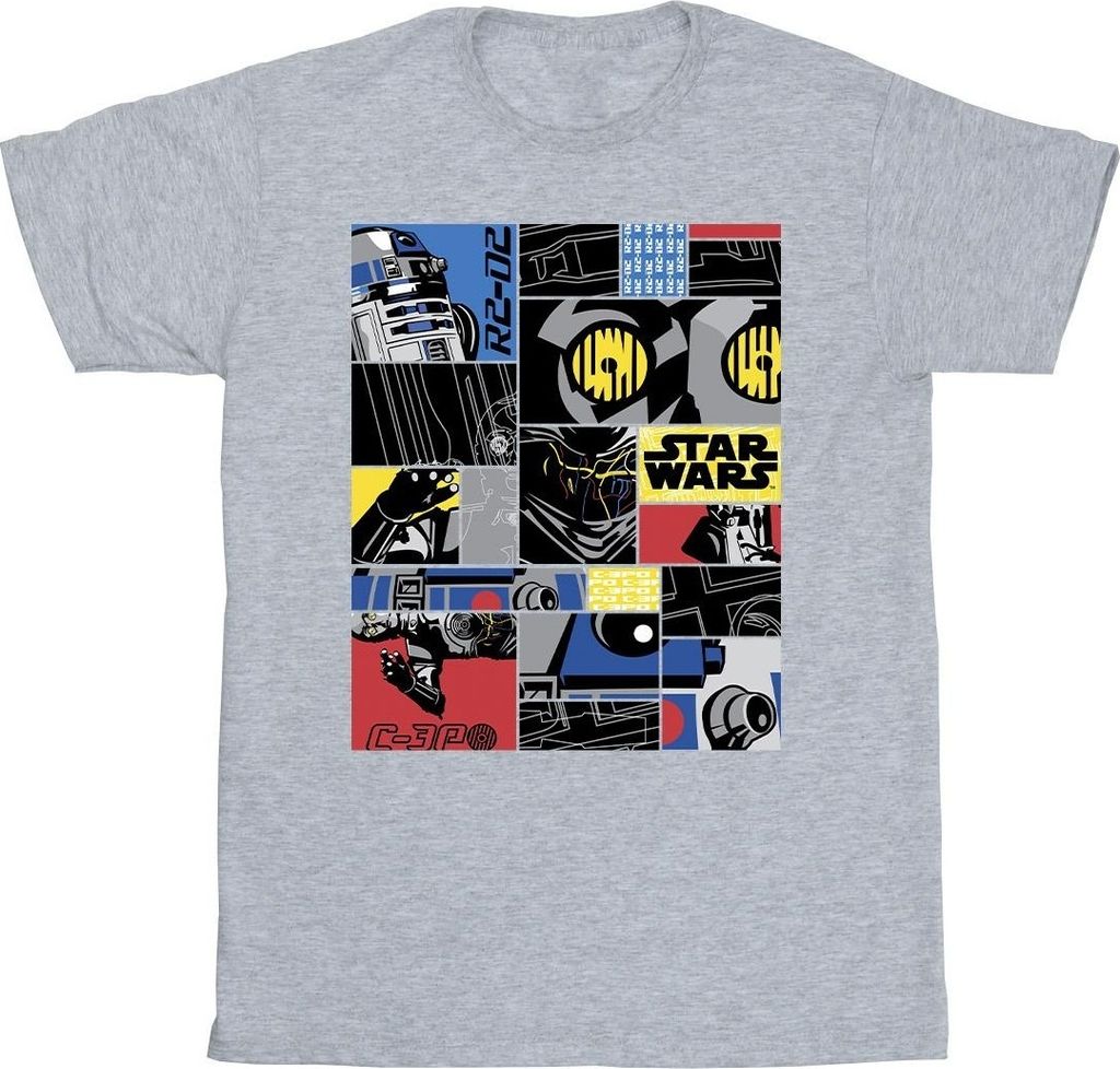 Star Wars - "Droid" T-Shirt für Herren BI46003 (M) (Grau)
