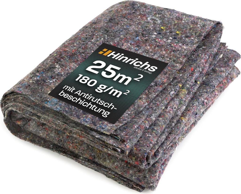 Hinrichs Malervlies 25 m 180g/m² - 5 x 5m² Zuschnitt Produktbild 