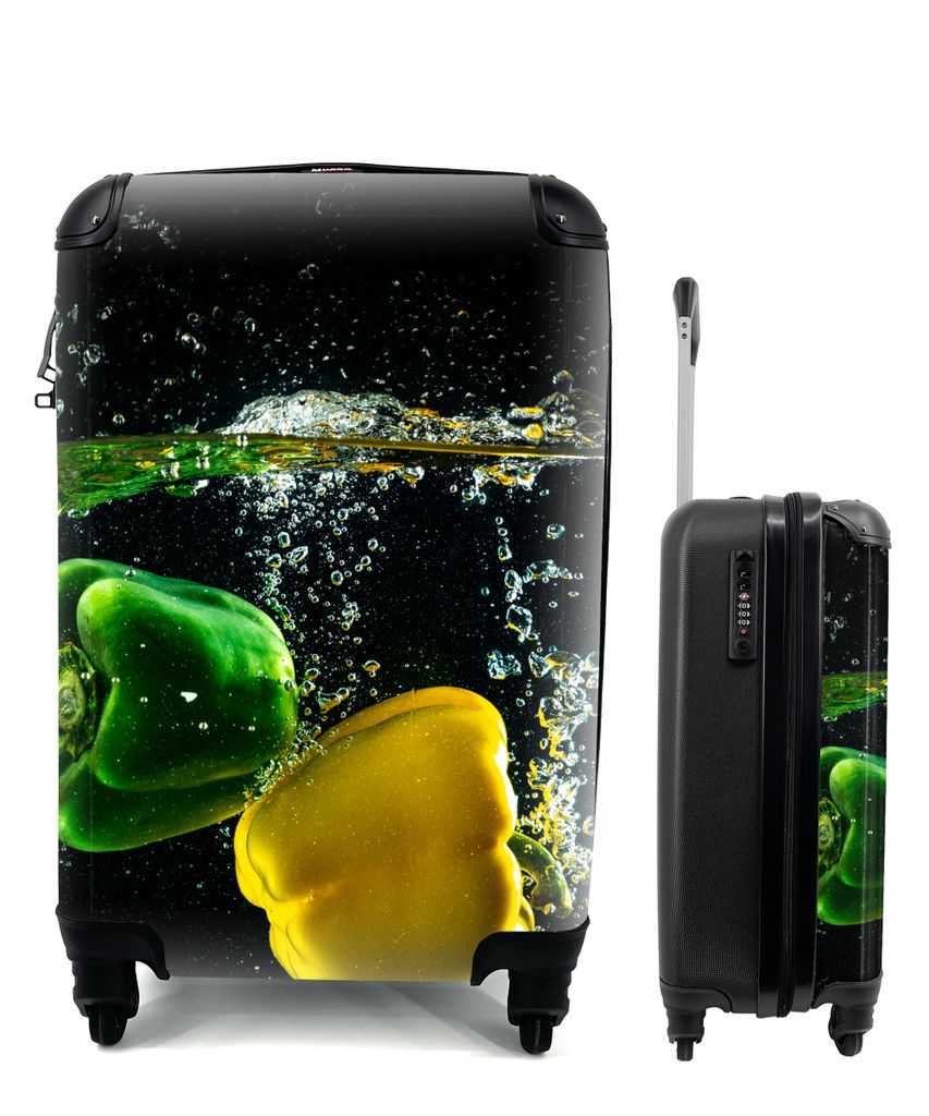 MuchoWow® Koffer Handgepäck Trolley Rollkoffer Kleine Produktbild 