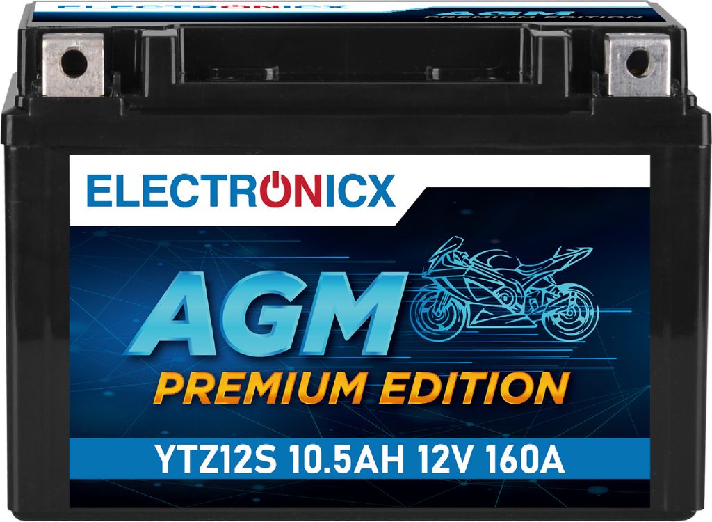 Electronicx AGM motocyklová baterie 12V 11Ah ▶ náhrada za Obrázek produktu 