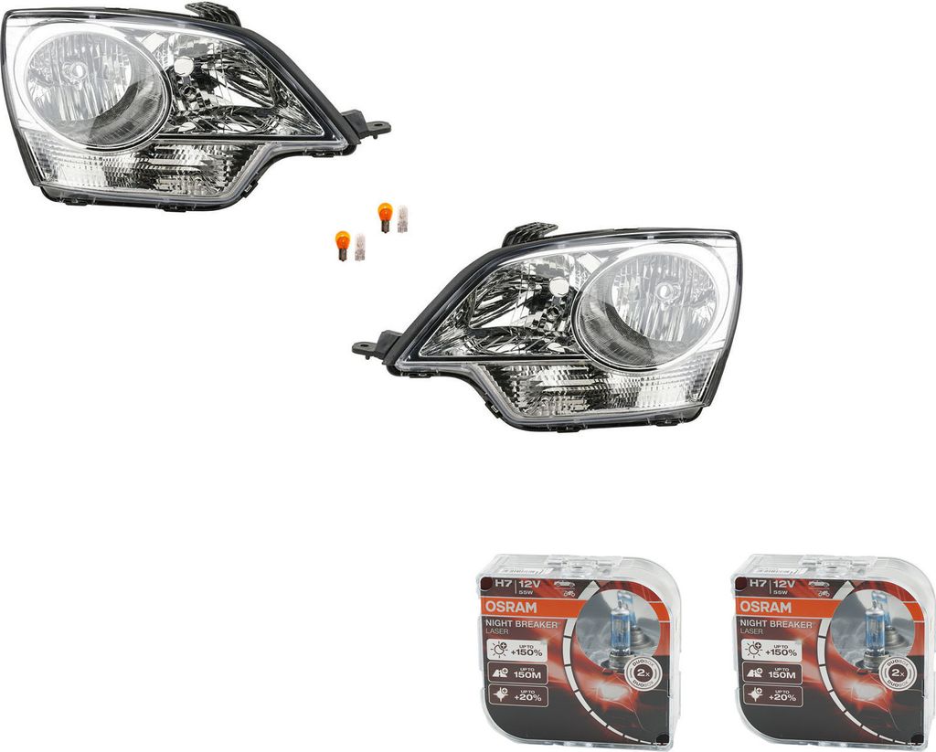 Johns, Scheinwerfer + Osram Night Breaker Laser passend für Opel Antara 05/06- Satz LR 4808169 4808170