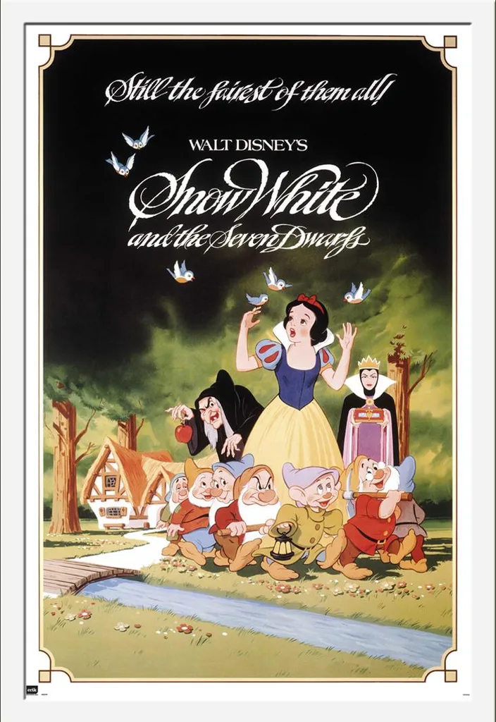 Biancaneve Poster con Cornice Shinsuke Maxi MDF Bianco 61x91,5 cm