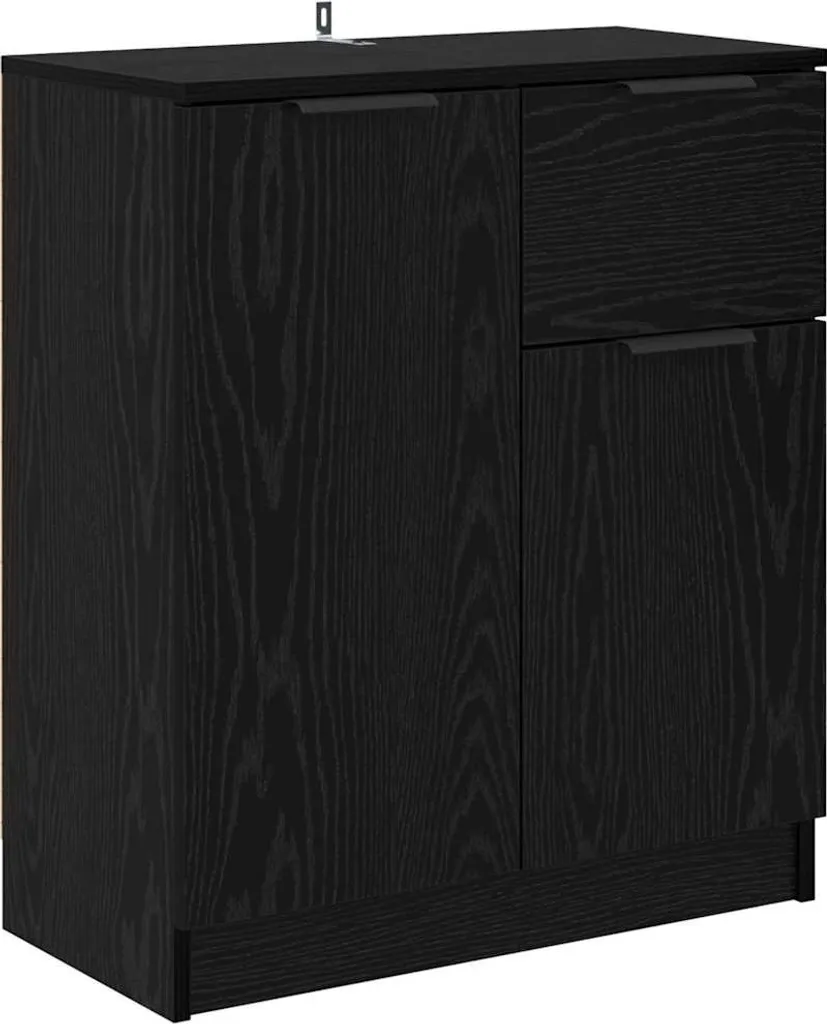 SYFAX™ Credenza Salvaspazio Rovere Nero - Il Mobile Ideale per l'Ingresso