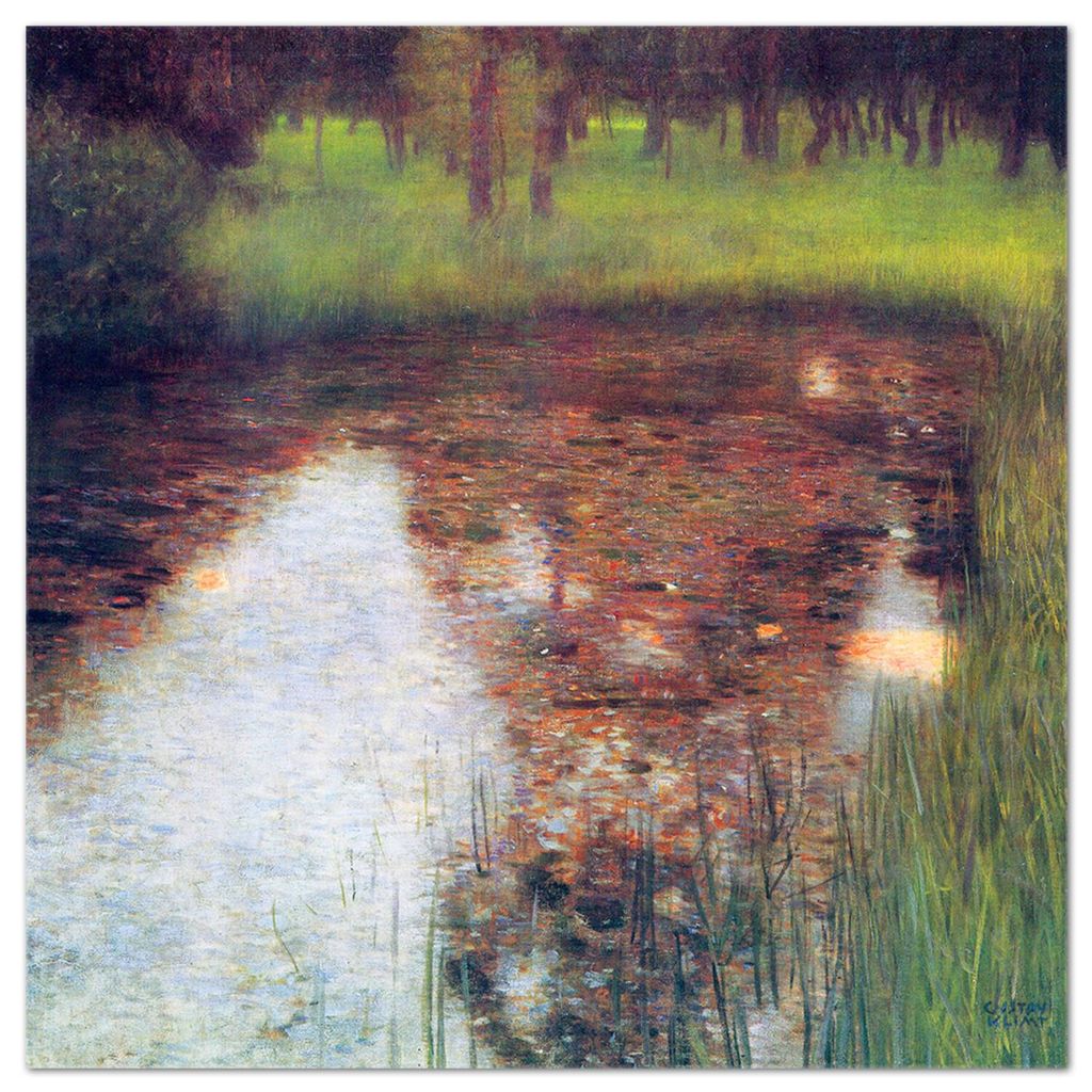 Giallobus - Der Sumpf - Gustav Klimt - 50L x 50B cm - Bild - Acrylglas