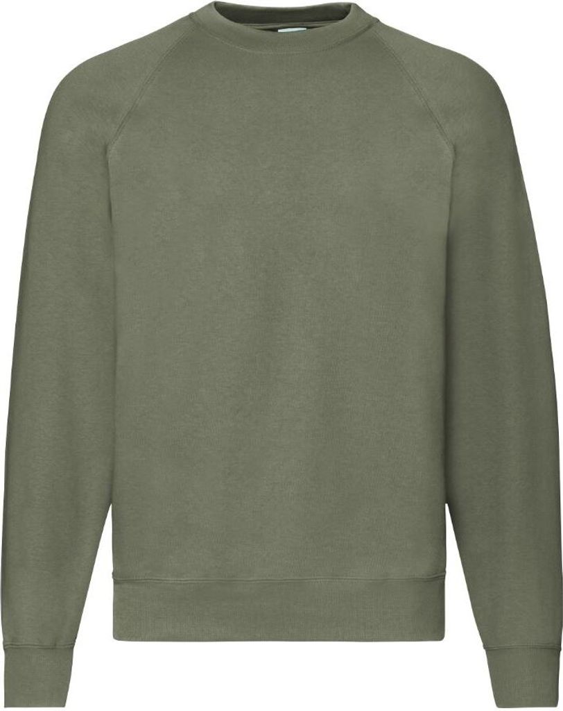 Klassisches Sweatshirt Raglan-Schweiß - Classic Olive, S Produktbild 