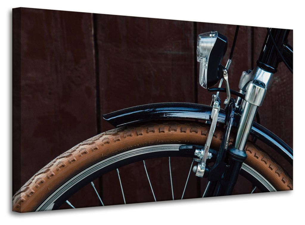 Vintage-Fahrrad-Leinwanddruck 100x60 cm