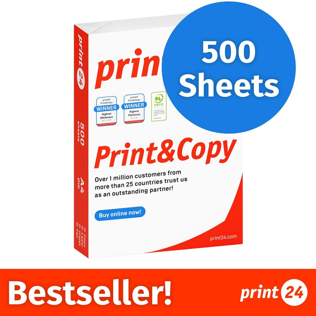 NIEUW: print24 Printerpapier Kopieerpapier 500 Vel 1 x 500 Productafbeelding 
