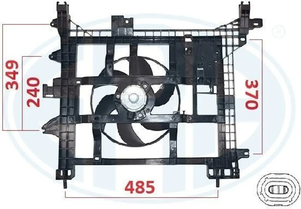 Ventilateur Moteur Duster : Pièce de Refroidissement ERA OE 8200880554