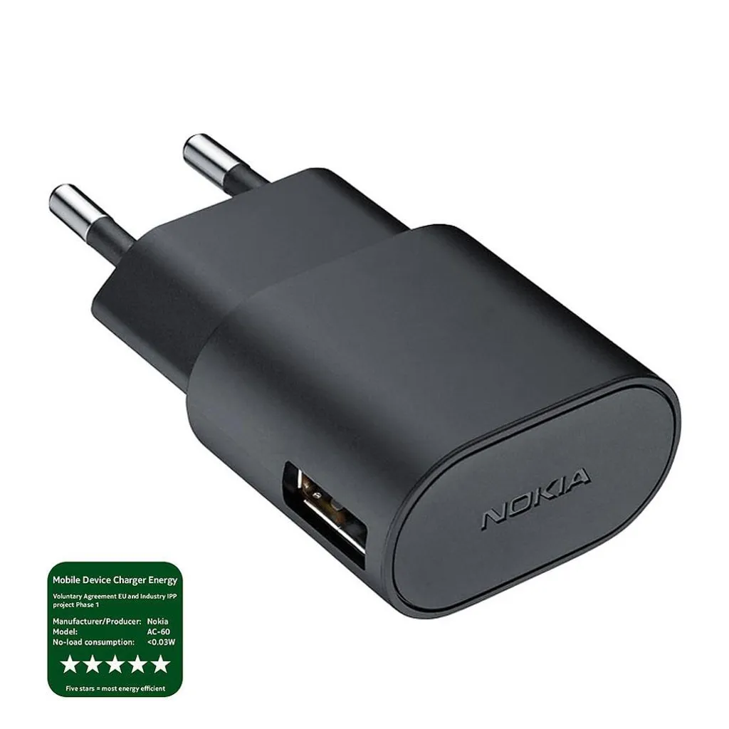 Chargeur Nokia AC-60E Micro-USB Noir : Solution pour Batterie Déchargée - 4