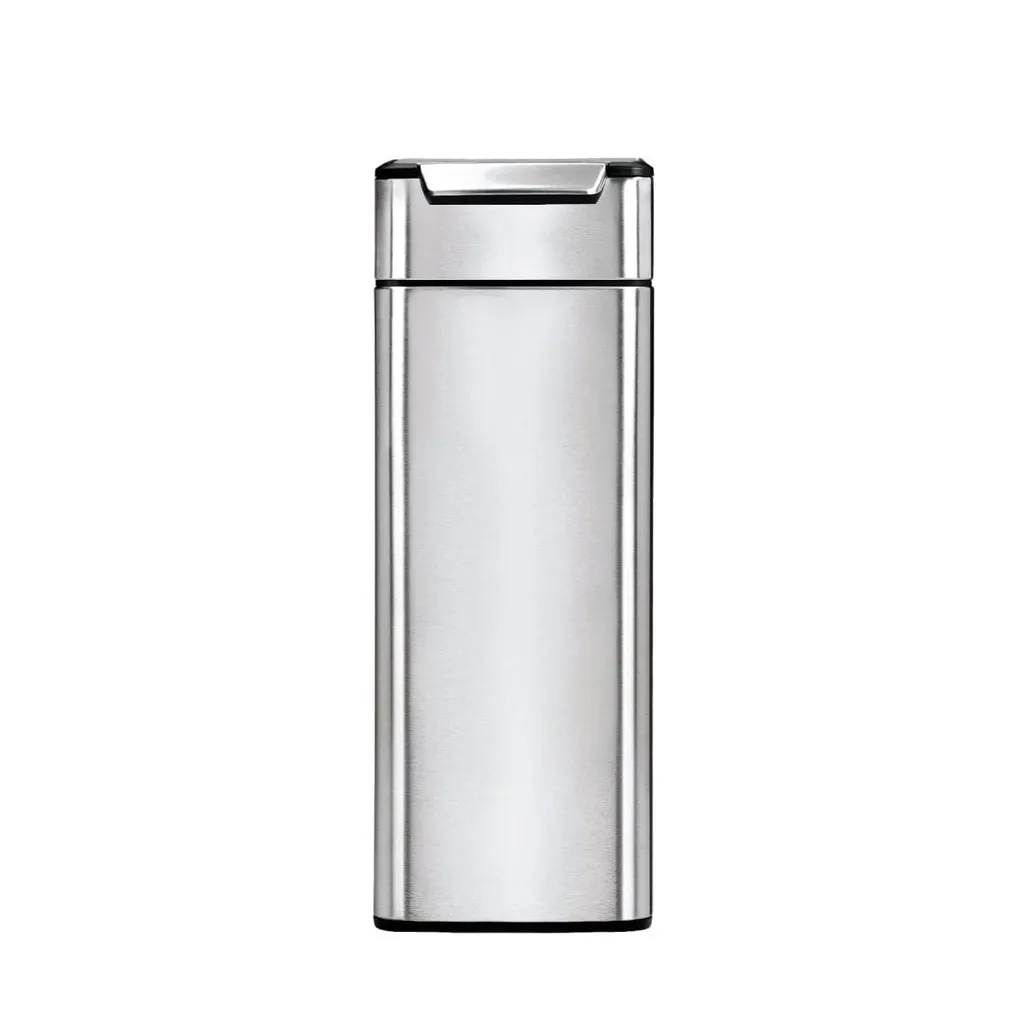Poubelle Gain de Place 40L Inox Idéale pour Cuisines Modernes