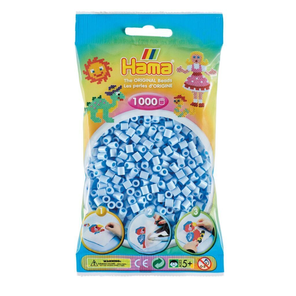 HAMA Bügelperlen midi pastell-eisblau im Beutel 1.000 Produktbild 
