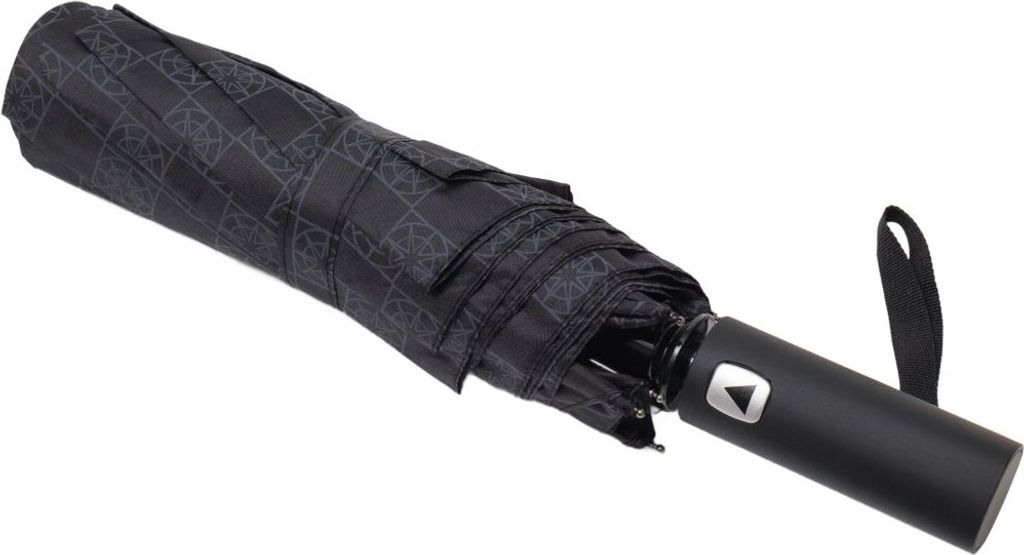 Teleskop Taschenschirm mit Schutzhülle ø100 cm idealer Begleiter für regnerische Tage Schwarz