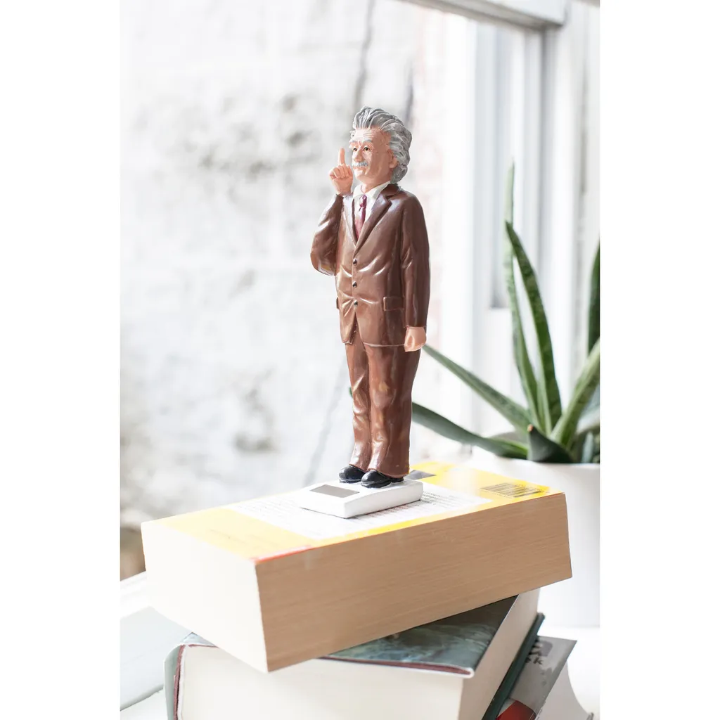 Figurine Solaire Albert Einstein Kikkerland - Objet Déco Scientifique - 6