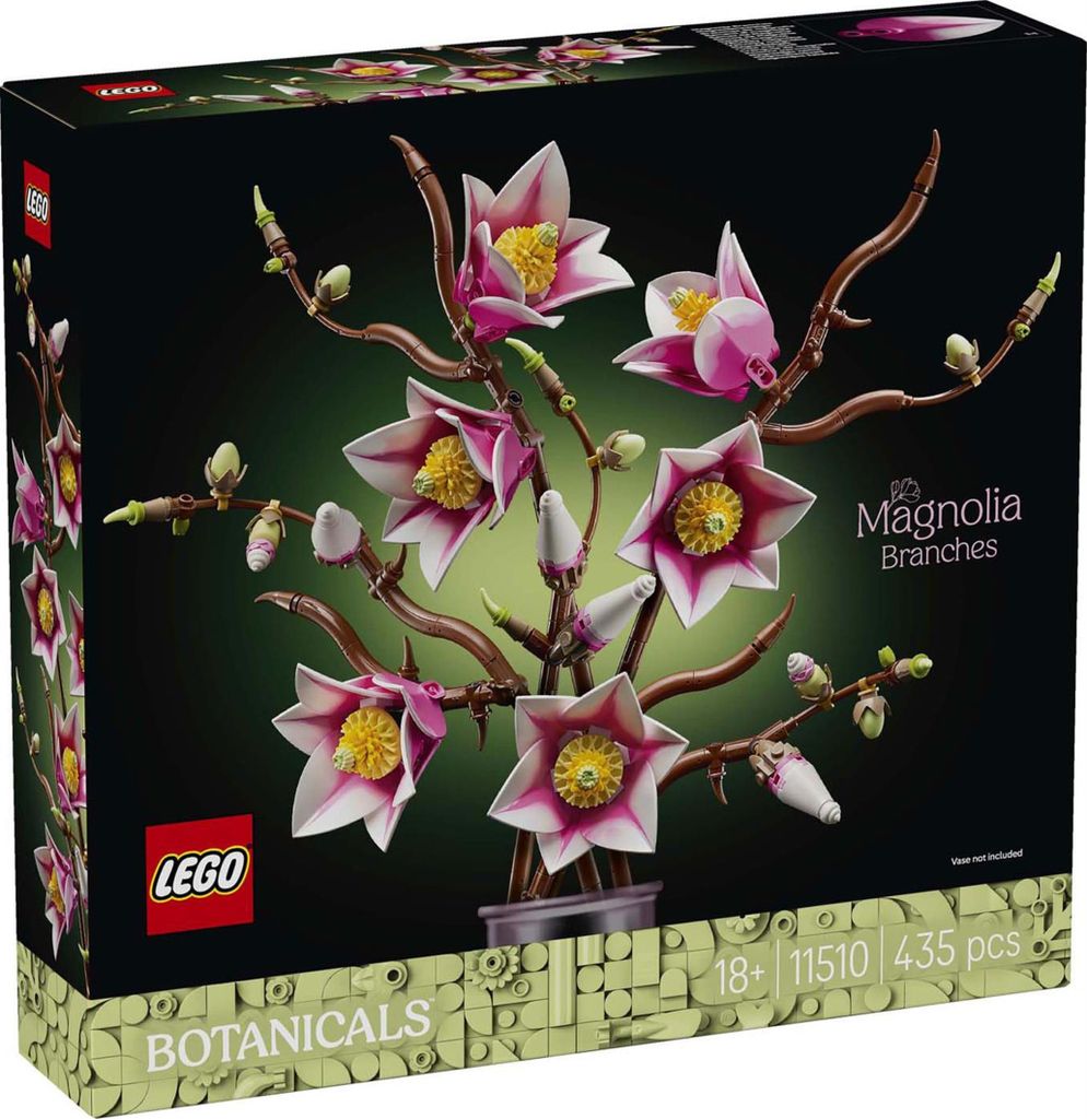 LEGO Botanicals Vetvičky magnólie, Stavebnica, 18 rok / Obrázok produktu 