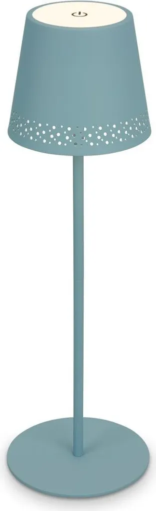 Lampe de table pour terrasse et salon réglable LED RGB bleu rechargeable