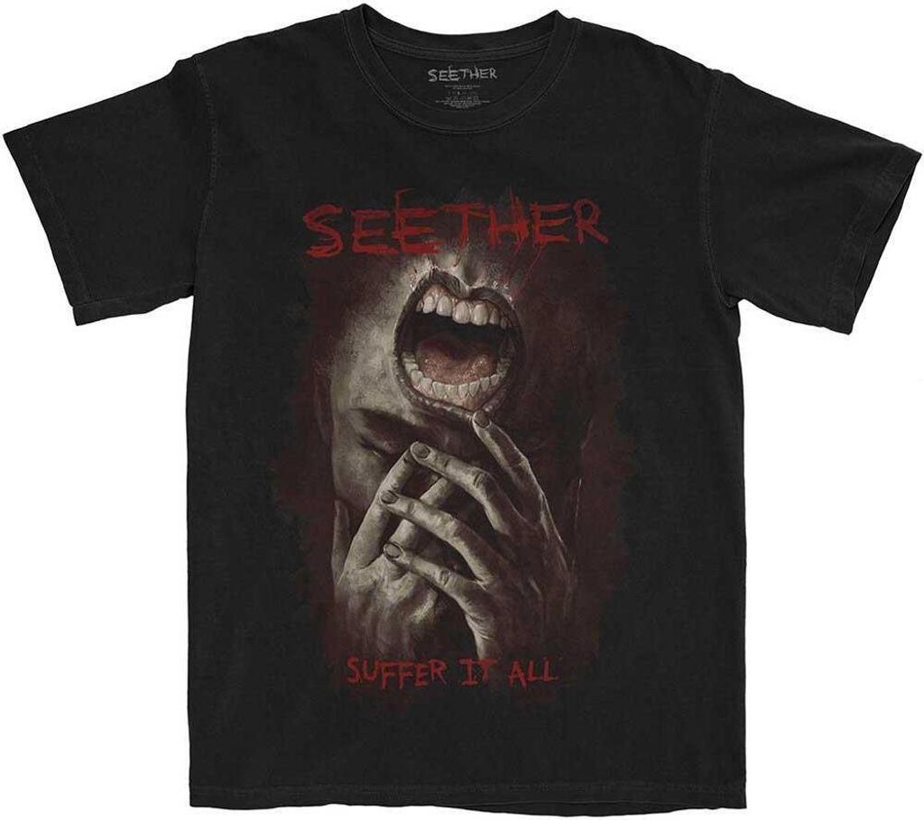Seether - "Suffer It All" T-Shirt für Herren/Damen Uni RO11361 (S) (Schwarz)