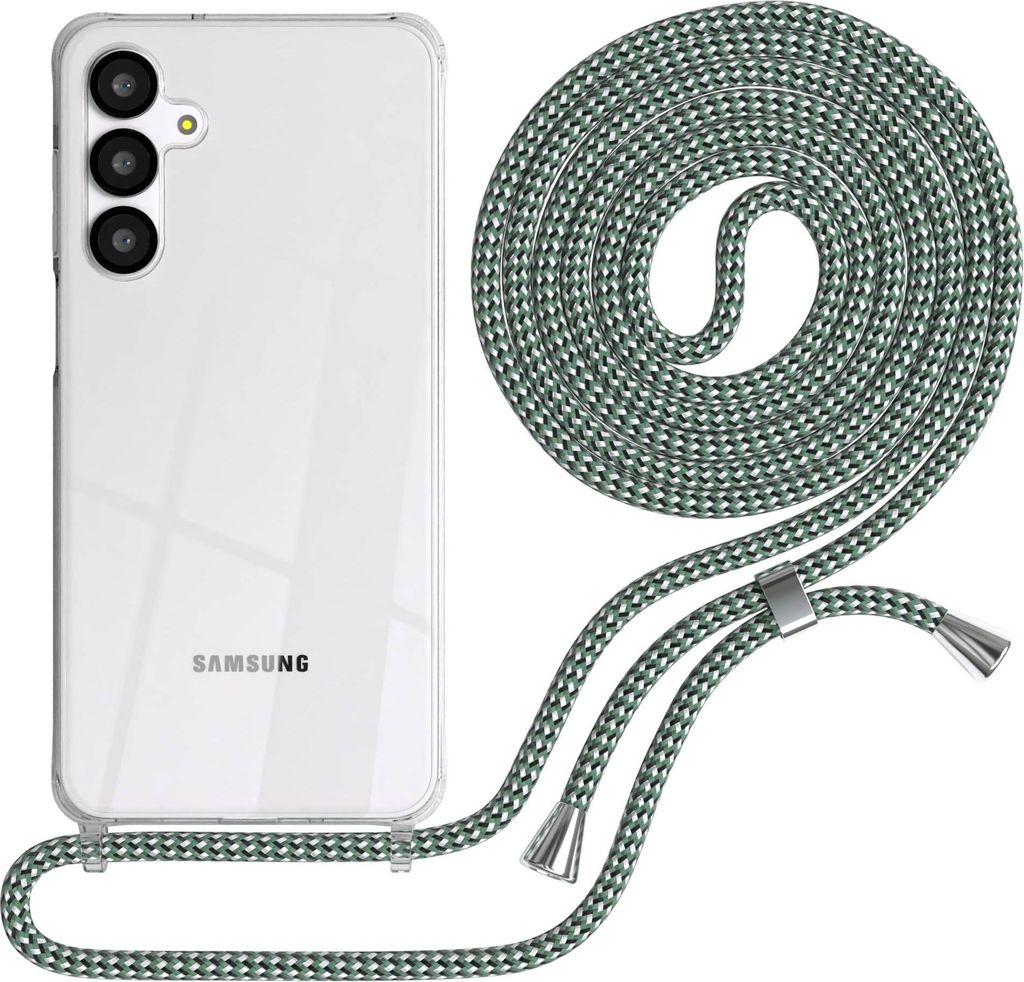 EAZY CASE Handykette mit Hülle für Samsung Galaxy A16 Backcover Handykette, zum Umhängen in Dunkelrot