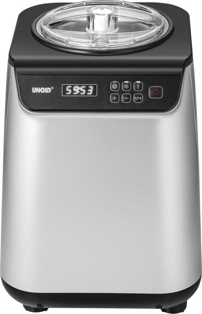 UNOLD Uno 48825 Eismaschine (135 Watt, Silber/Schwarz) Produktbild 