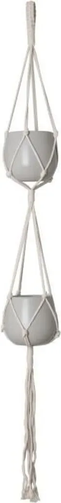 Aménager un Jardin Vertical Intérieur avec le Macramé Double Blanc 120cm
