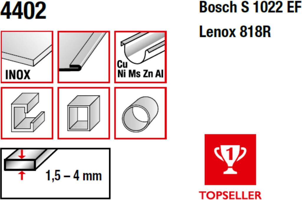 MPS Bi-Metall-Säbelsägeblatt gefräst und geschränkt Gesamtlänge 200/verzahnte Länge 180mm, Zahnteilung 1,4mm : 1,4 mm : 200 mm Gesamtlänge: ...