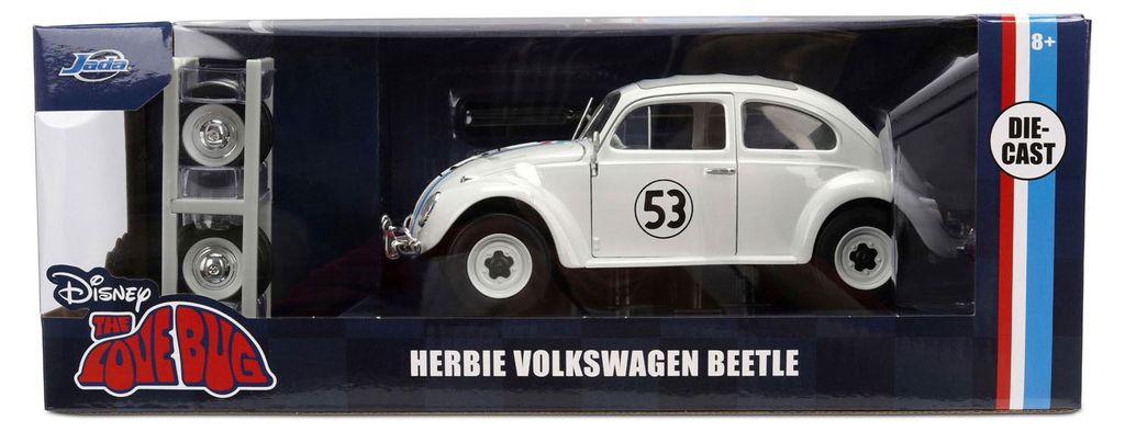 Jada Toys 9337584314R00, Volkswagen Beetle #53, bianco, Immagine del prodotto 
