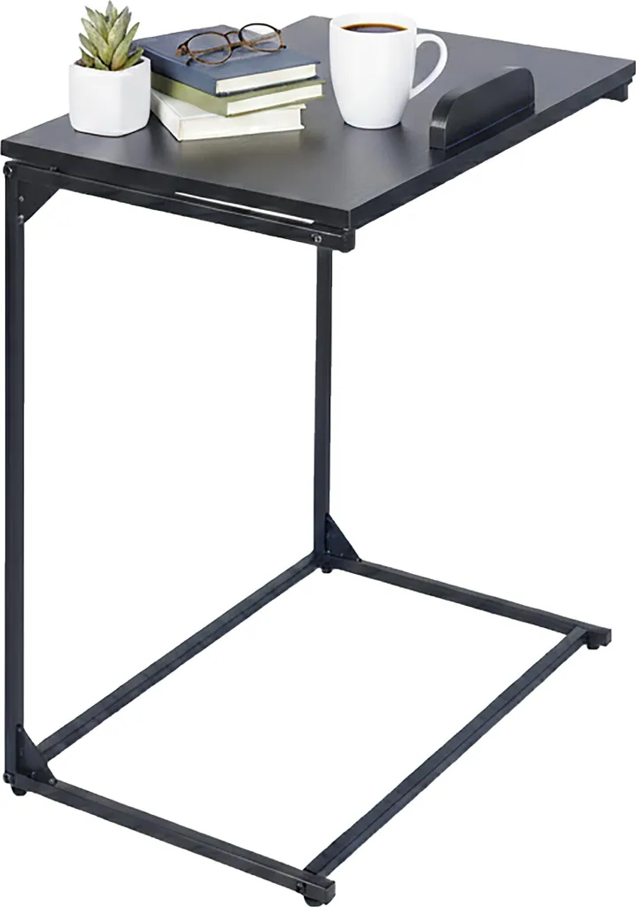 Support PC portable réglable et table de lit ergonomique en bois noir