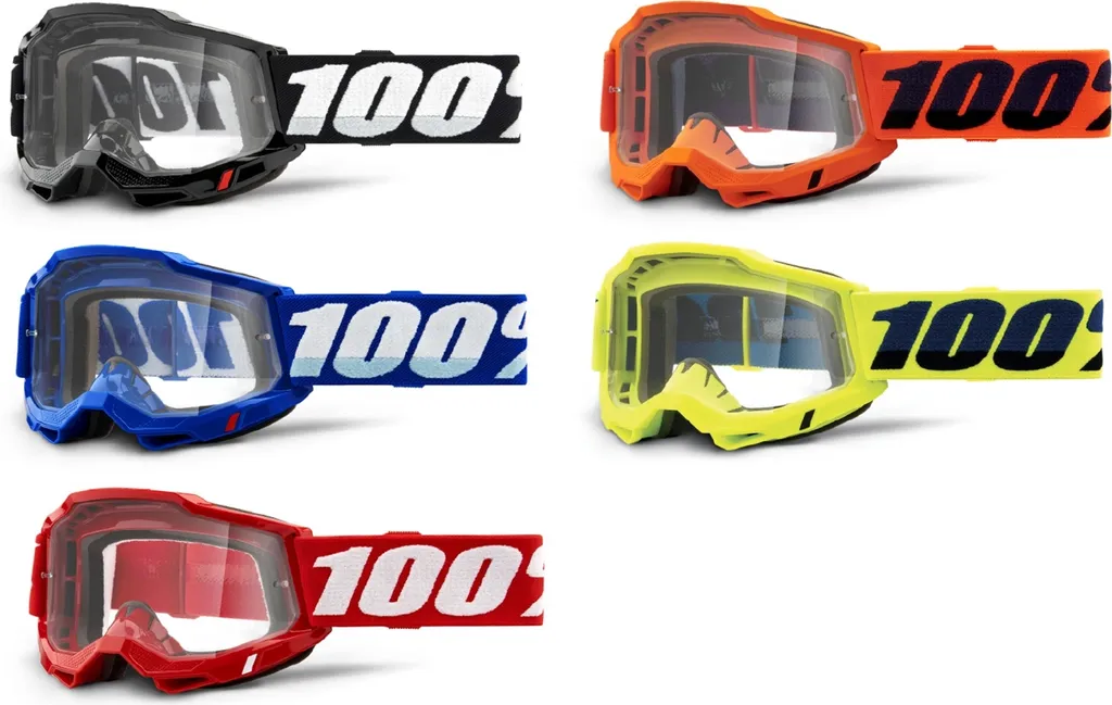 Masque 100% Accuri 2 OTG Offroad Noir avec Écran Clair pour Lunettes