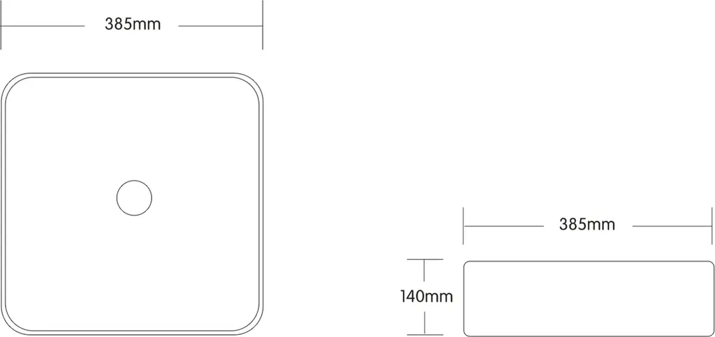 Vasque à Poser avec Revêtement NANO Easy Clean Céramique Blanche 38cm - 7