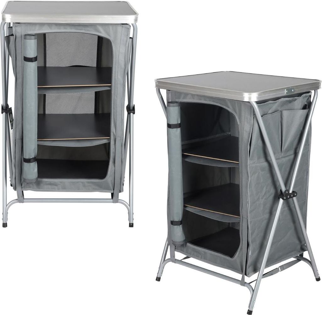 Faltbarer Camping-Schrank mit 3 Fächern 60×51×98 cm ENERO Produktbild 