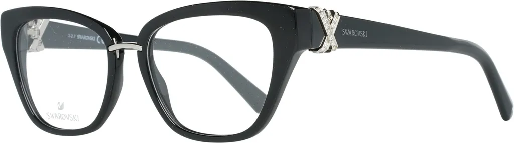 Lunettes Swarovski SK5251 001 Noir Brillant Taille 50-16-140 pour Femme