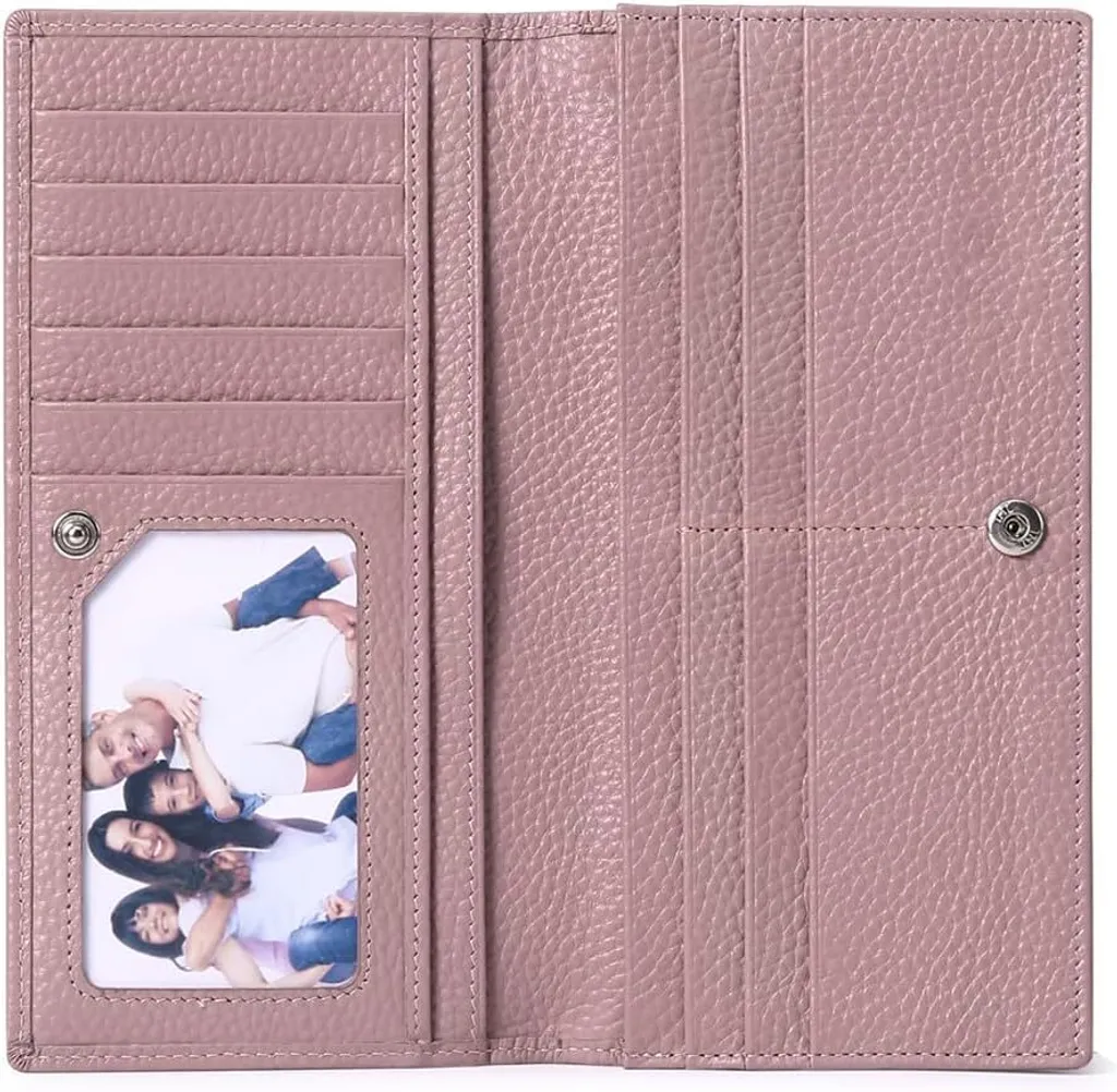 Portafoglio Donna Vera Pelle RFID in Confezione Regalo - Sottile e Chic