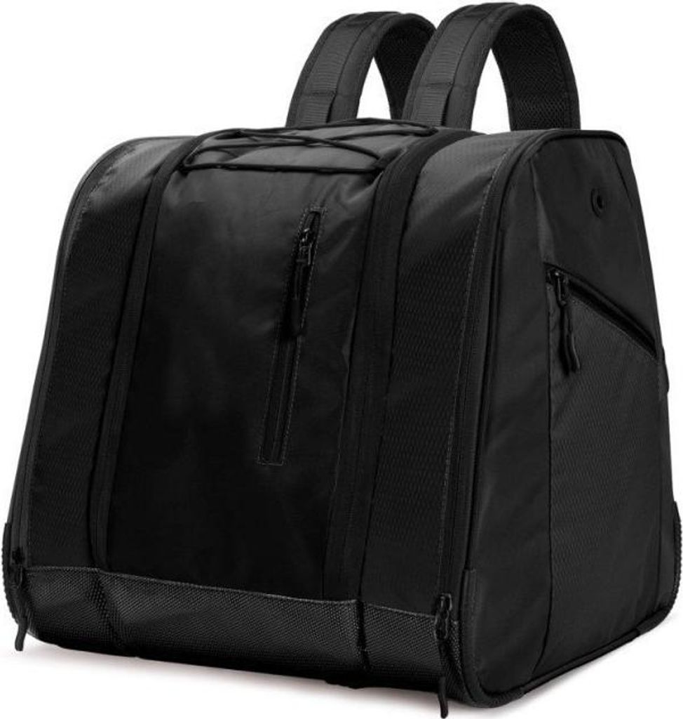 INF Outdoor Sport Skischuhtasche - Große Oxford Stoff Rucksack Schwarz