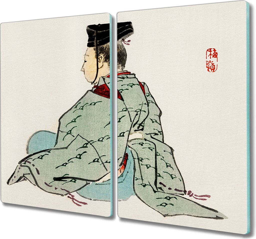 Coloray Kochplattenabdeckung Herdabdeckplatte 2x30x52 cm Hackbrett Schneidebrett Küchenbrett - asiatische traditionelle