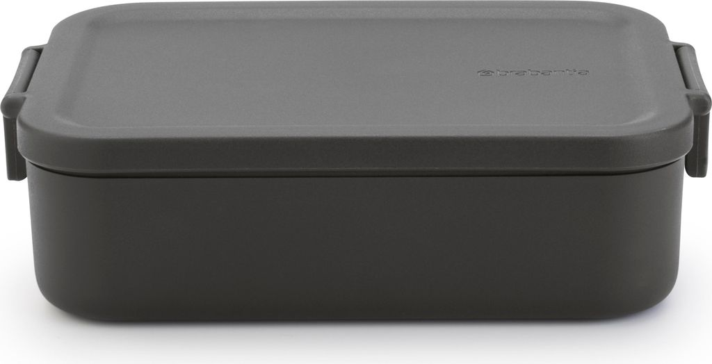 Brabantia Make & Take, Brotdose, Erwachsener, Grau, Kunststoff, Einfarbig, Rechteckig