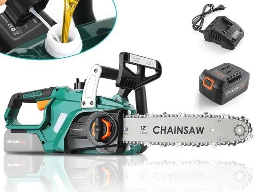 Tronçonneuse sans fil 20V Guide 30,5 cm Moteur Brushless Haute Performance